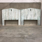 55" tall wood beach headboard with seahorse detail