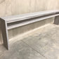 Driftwood Grey counter style console Sofa Entry Hall Table with shelf