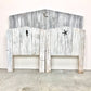 Twin Tricia white seaside wood Cottage Headboard