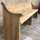 91-100" Reclaimed solid wood raw wax finish dining / entry /bedroom/footboard bench