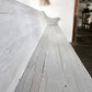 French Grey solid wood driftwood finish dining / entry /bedroom/footboard bench