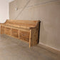 61-70" Reclaimed solid wood raw wax finish dining / entry /bedroom/footboard storage drawer bench