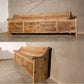61-70" Reclaimed solid wood raw wax finish dining / entry /bedroom/footboard storage drawer bench