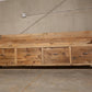 51-60" solid wood raw wax finish dining / entry /bedroom/footboard storage drawer bench