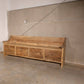 81-90" Reclaimed solid wood raw wax finish dining / entry /bedroom/footboard storage drawer bench