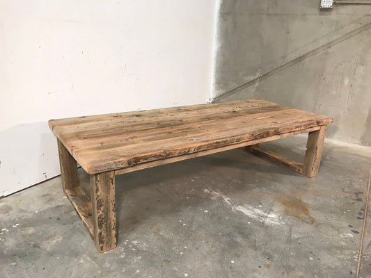 Modern rustic insustrial Cyle coffee table, reclaimed wood