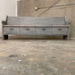 Cottage Grey solid wood raw wax finish dining / entry /bedroom/footboard storage drawer bench