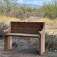 under 50" Reclaimed solid wood raw dining / entry /bedroom/footboard bench