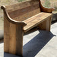 under 50" Reclaimed solid wood raw dining / entry /bedroom/footboard bench
