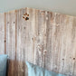 Twin Tricia white seaside wood Cottage Headboard